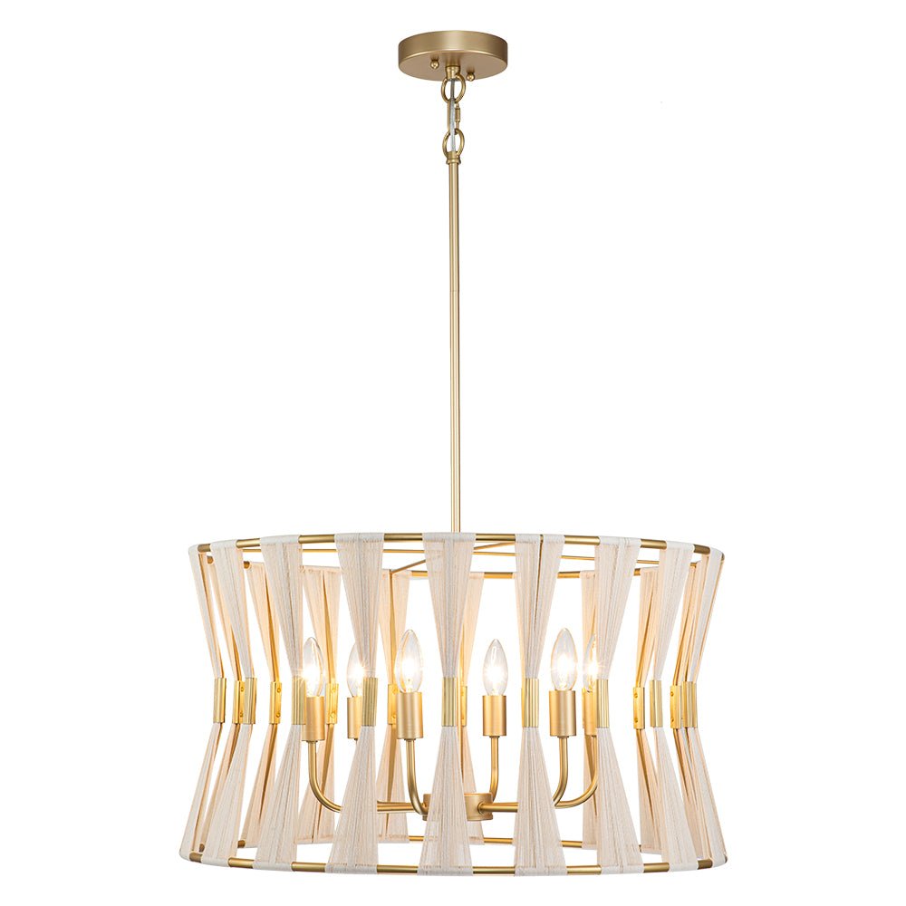 lightfixturesusa-ivory-woven-brass-open-drum-pendant-light-chandelier-ivory-158119
