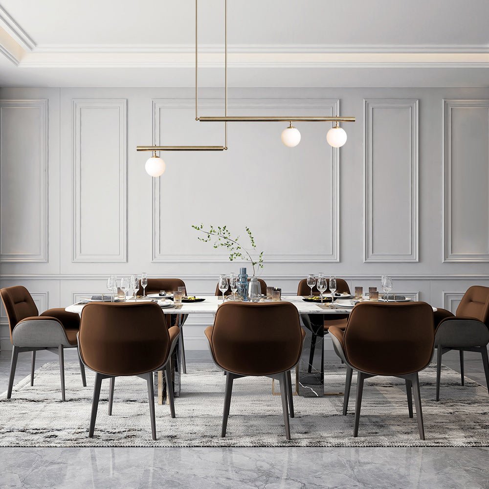 lightfixturesusa-kitchen-island-glass-globe-linear-chandelier-chandelier-brass-259204 LightFixturesUSA-Kitchen Island Glass Globe Linear Chandelier-Chandelier-Brass-