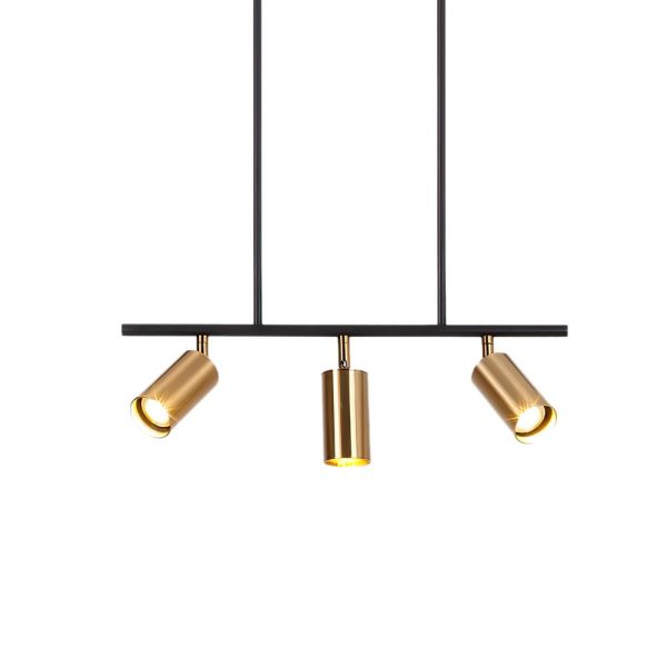LightFixturesUSA-Kitchen Island Linear Pendant Track Lighting-Chandelier-Gold-3-Lt