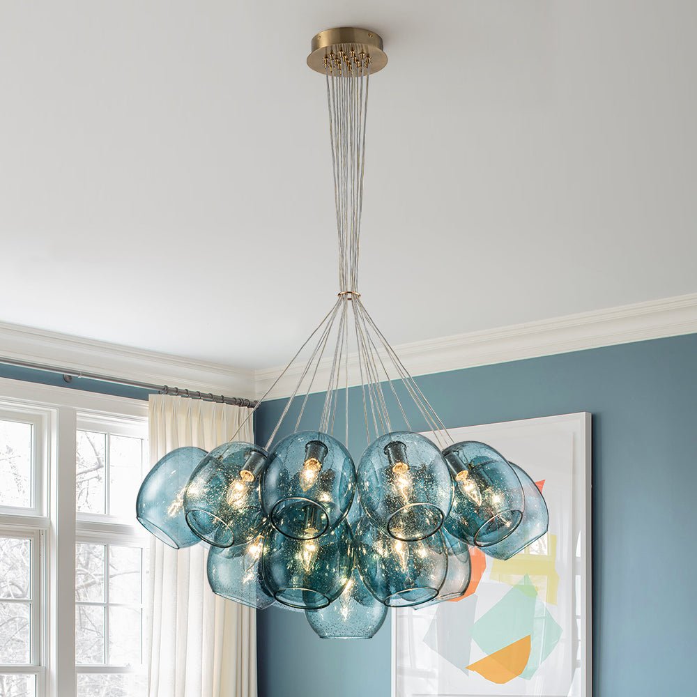 lightfixturesusa-lake-house-cluster-blue-glass-globe-bubble-chandelier-chandelier-green-bubble-2612887 LightFixturesUSA - Lake House Cluster Blue Glass Globe Bubble Chandelier - Chandelier - Green Bubble -