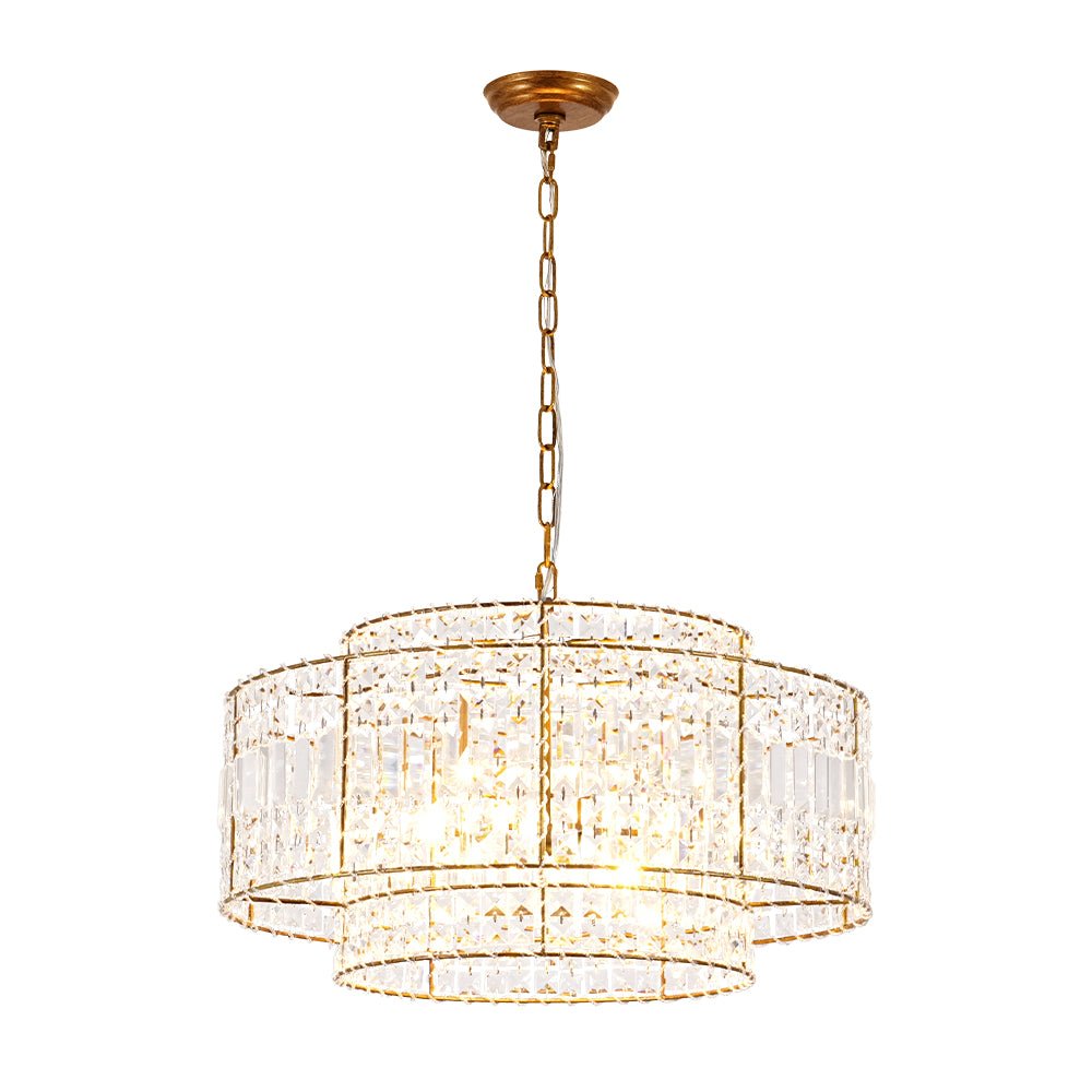 lightfixturesusa-luxe-antique-bronze-tiered-crystal-drum-cage-chandelier-chandelier-antique-bronze-7661335 LightFixturesUSA - Luxe Antique Bronze Tiered Crystal Drum Cage Chandelier - Chandelier - Antique Bronze -