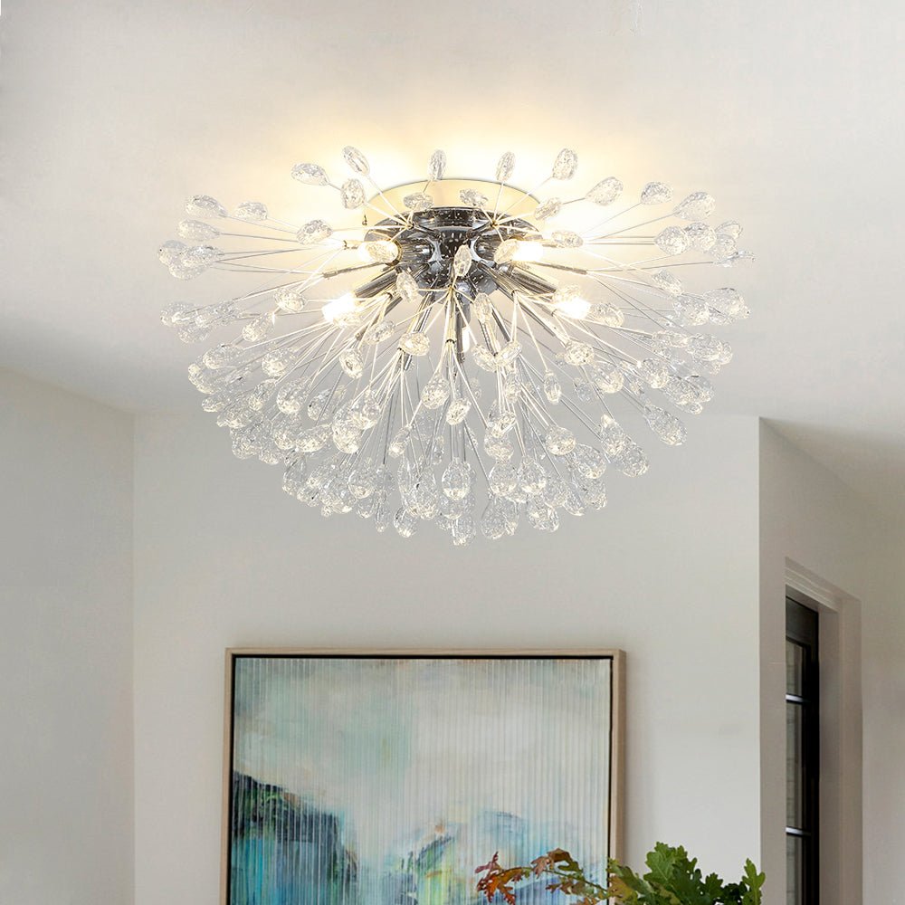lightfixturesusa-luxury-bloom-dandelion-crystal-semi-flush-mount-ceiling-light-chrome-935806 LightFixturesUSA - Luxury Bloom Dandelion Crystal Semi Flush Mount - Ceiling Light - Chrome -