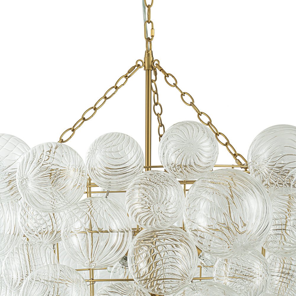 lightfixturesusa-luxury-cascade-cluster-ribbed-glass-bubble-entry-chandelier-chandelier-brass-159496