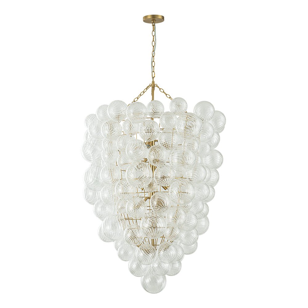 lightfixturesusa-luxury-cascade-cluster-ribbed-glass-bubble-entry-chandelier-chandelier-brass-560321