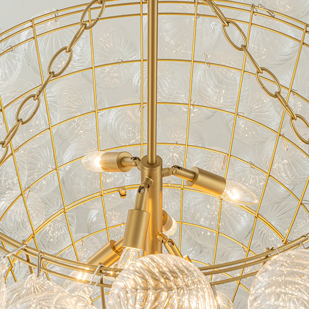 lightfixturesusa-luxury-cascade-cluster-ribbed-glass-bubble-entry-chandelier-chandelier-brass-735300