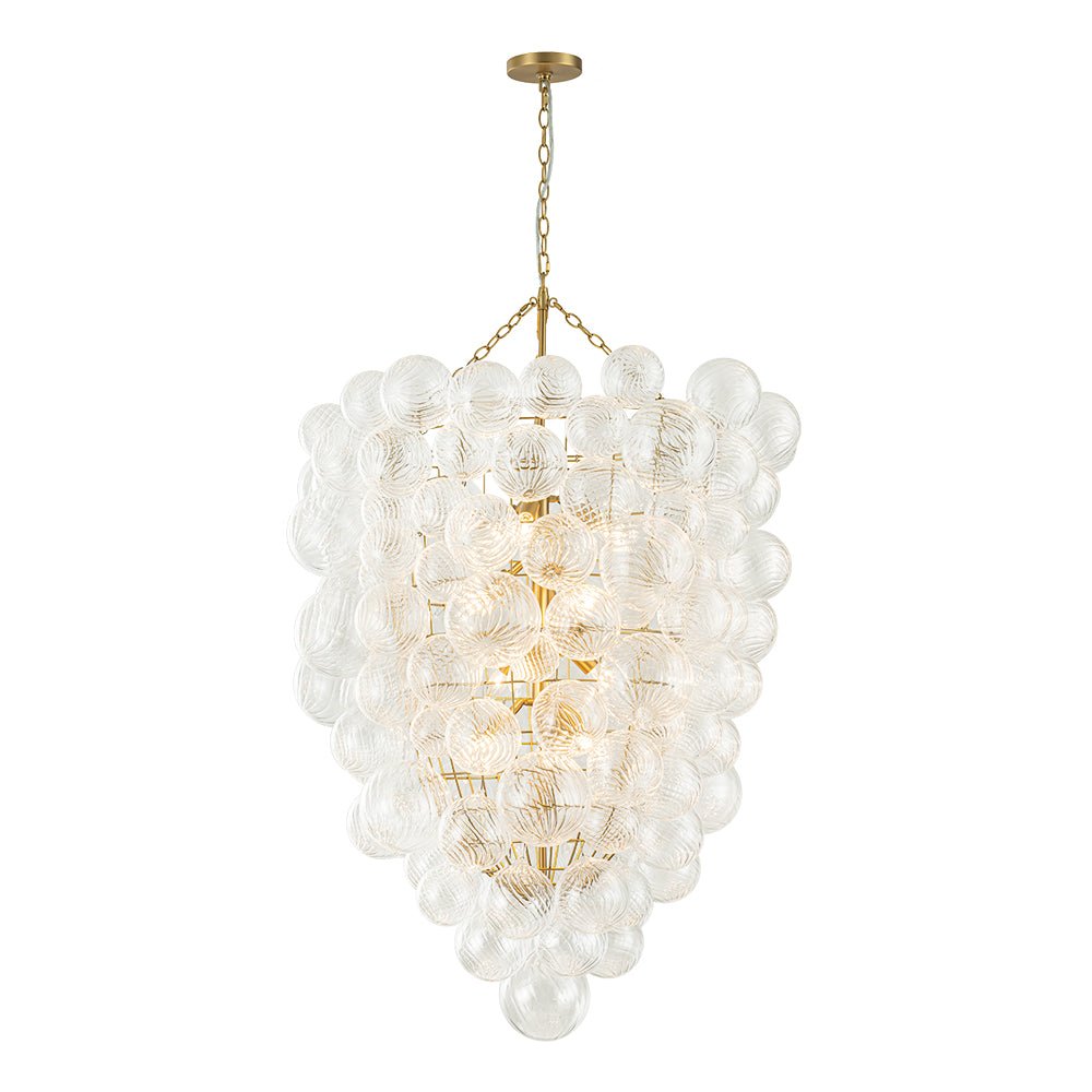 lightfixturesusa-luxury-cascade-cluster-ribbed-glass-bubble-entry-chandelier-chandelier-brass-778976