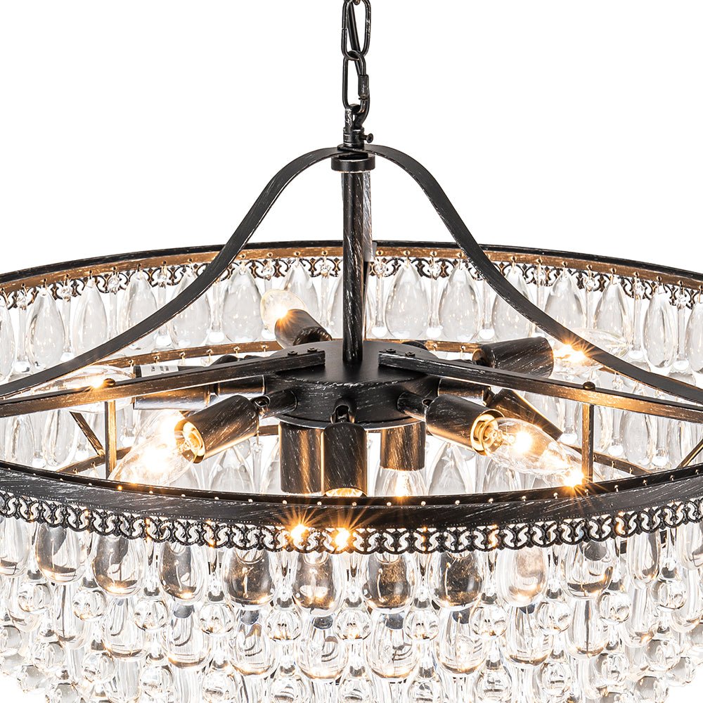 lightfixturesusa-luxury-glam-tiered-crystal-raindrop-round-chandelier-chandelier-black-203708