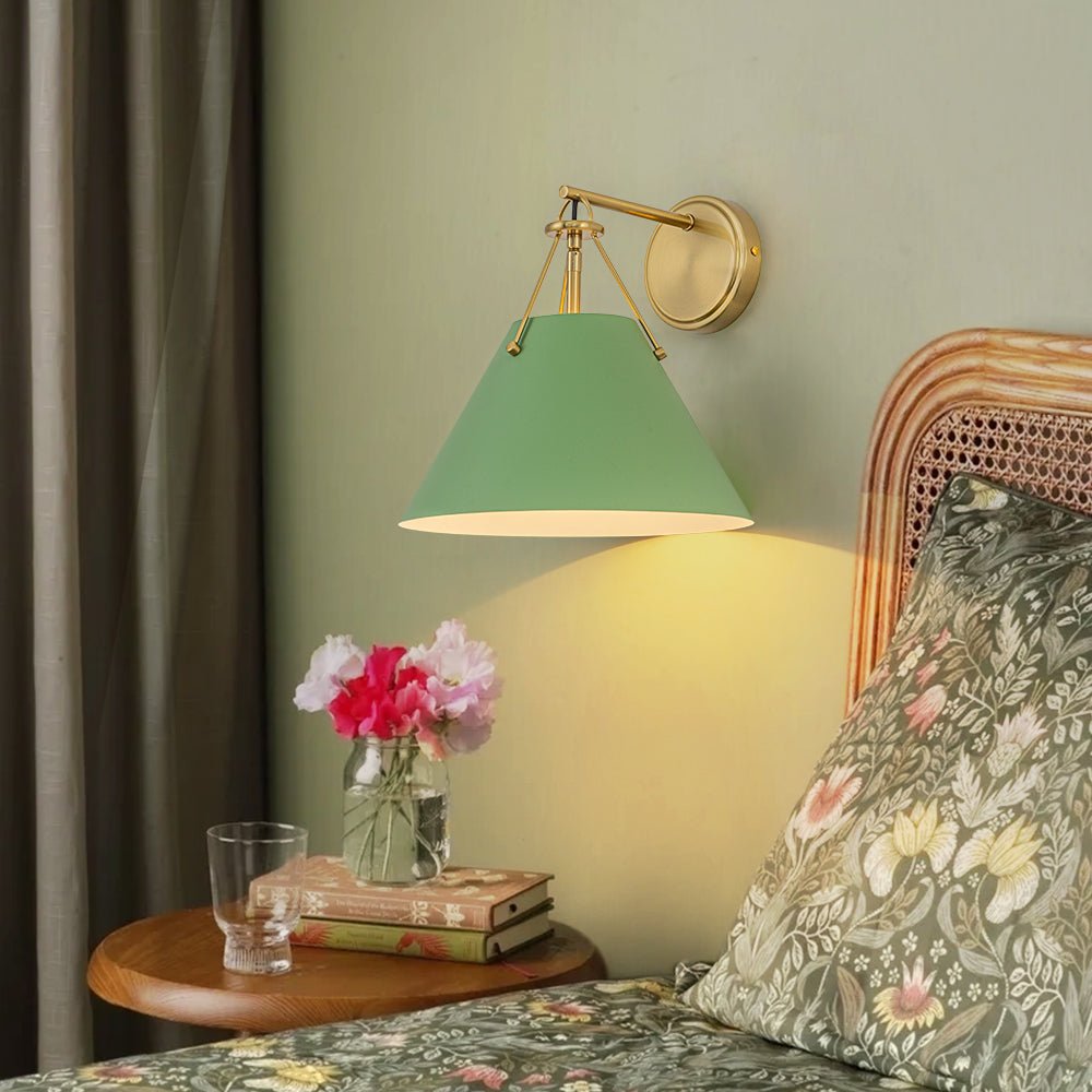lightfixturesusa-macaron-brass-green-1-light-iron-conical-wall-sconce-wall-sconce-green-4731825 LightFixturesUSA - Macaron Brass Green 1 - Light Iron Conical Wall Sconce - Wall Sconce - Green -