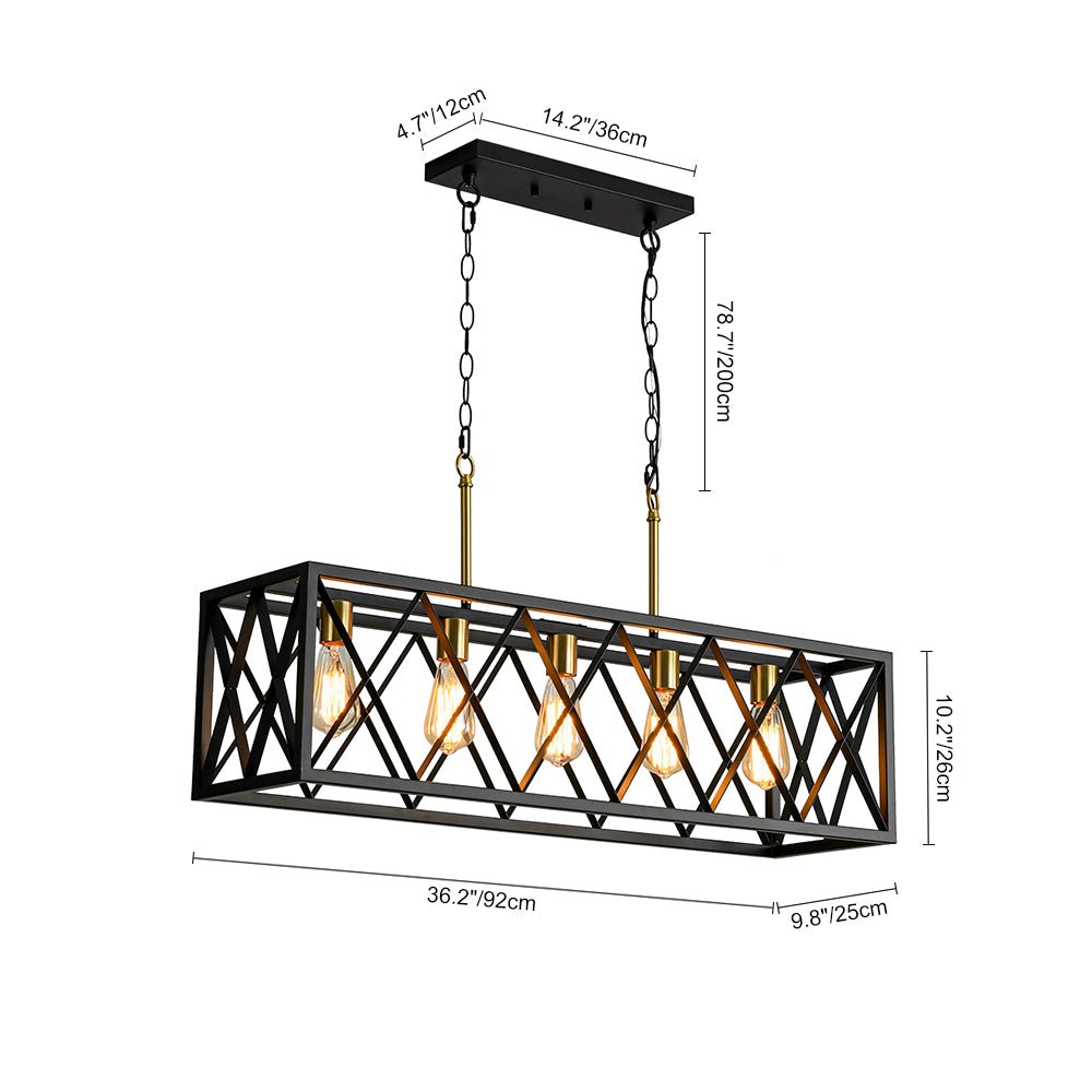 lightfixturesusa-matte-black-5-light-cross-framed-box-kitchen-island-chandelier-chandelier-black-289199