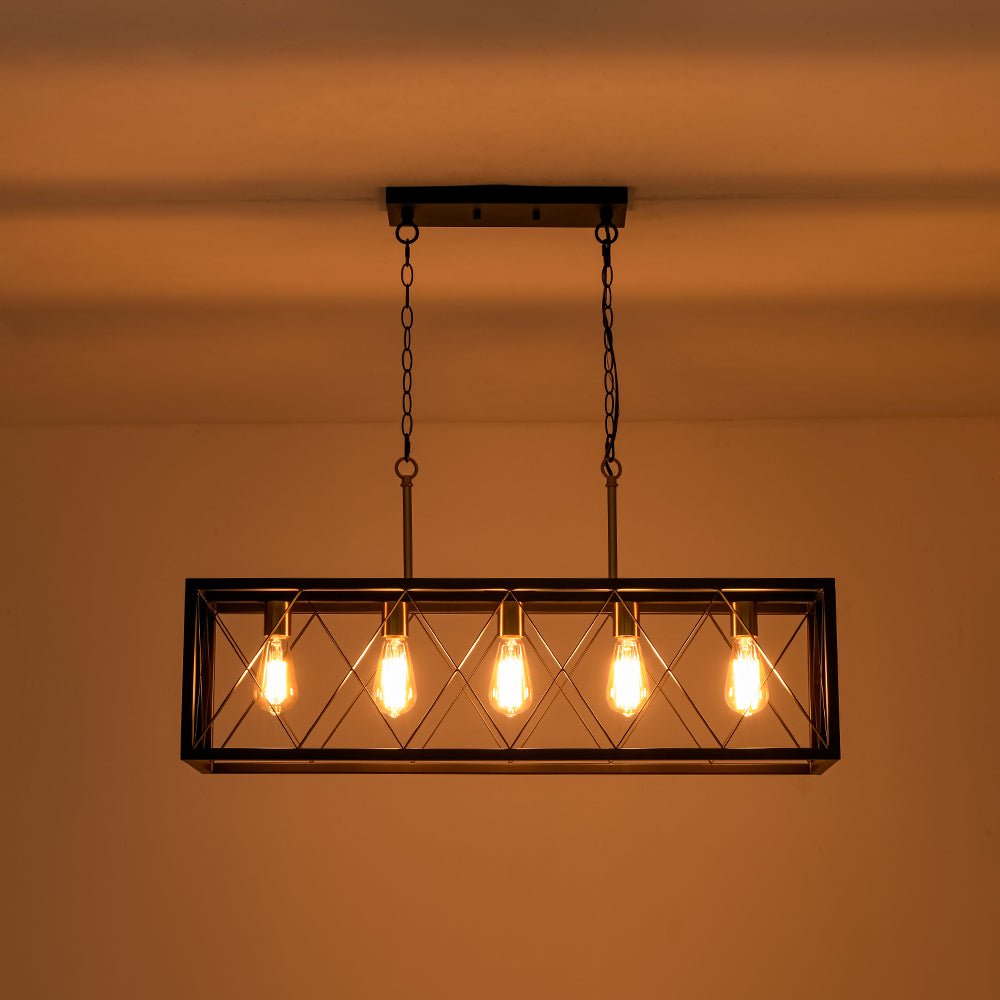lightfixturesusa-matte-black-5-light-cross-framed-box-kitchen-island-chandelier-chandelier-black-574963