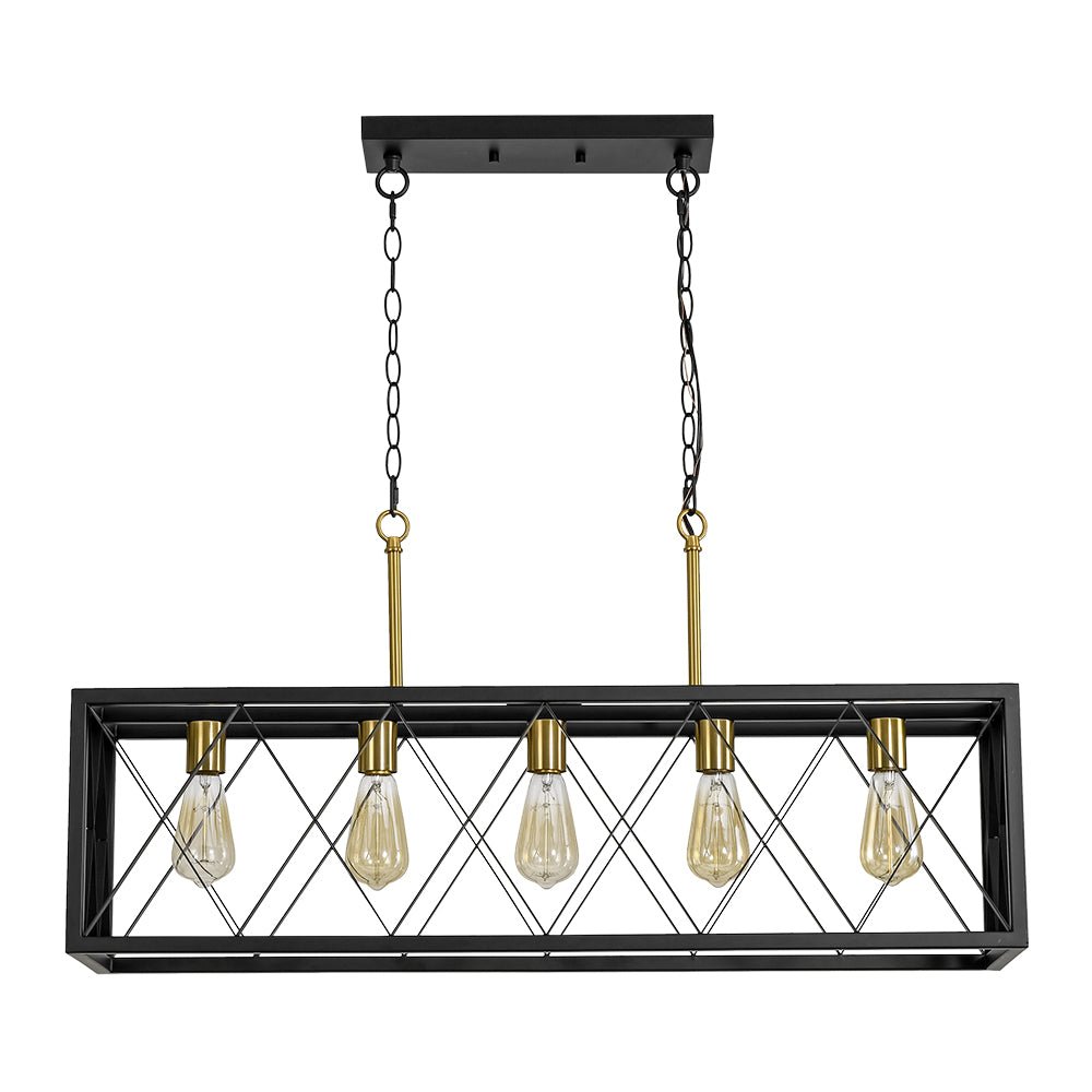 lightfixturesusa-matte-black-5-light-cross-framed-box-kitchen-island-chandelier-chandelier-black-886129