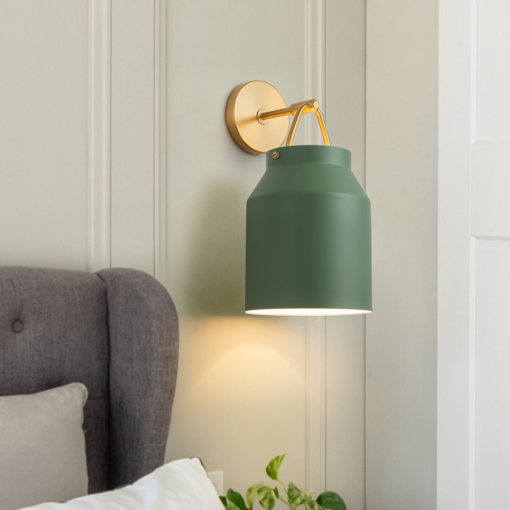 lightfixturesusa-mid-century-1-light-hanging-jar-shade-wall-sconce-wall-sconce-green-metal-514044 LightFixturesUSA - Mid - Century 1 - Light Hanging Jar Shade Wall Sconce - Wall Sconce - Green Metal -