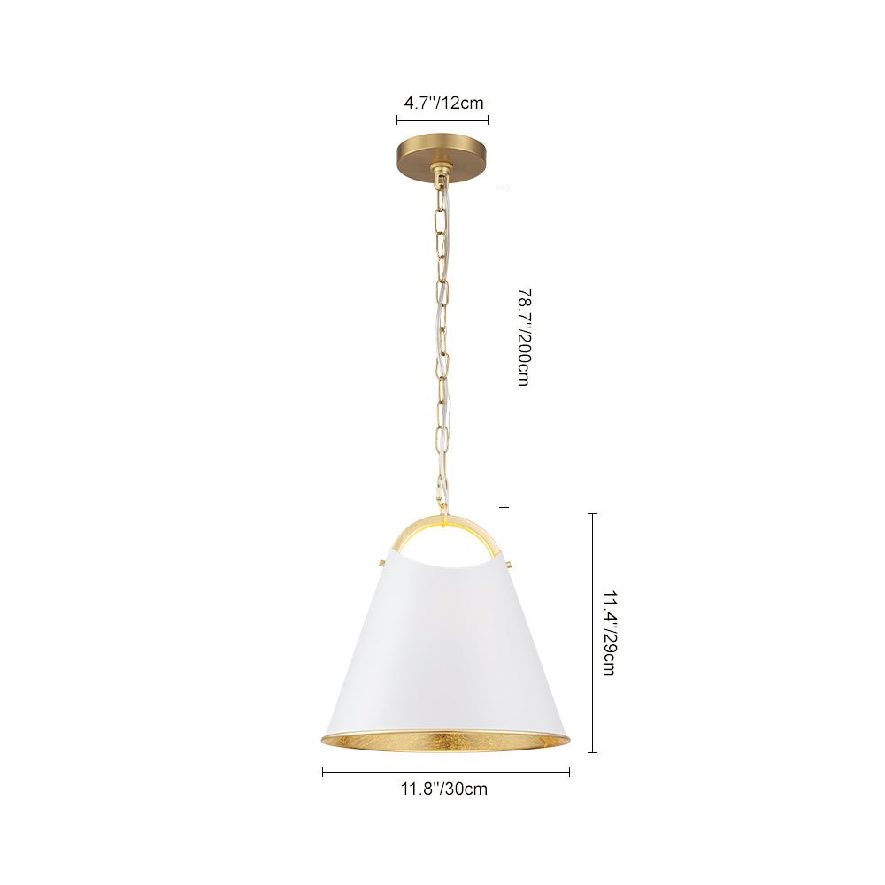 lightfixturesusa-mid-century-1-light-white-gold-metal-conical-pendant-light-pendant-light-118-in-5365223