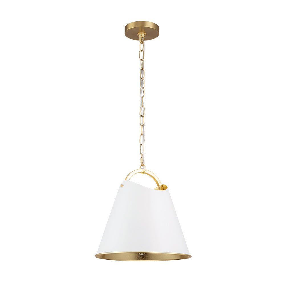 lightfixturesusa-mid-century-1-light-white-gold-metal-conical-pendant-light-pendant-light-118-in-7941093