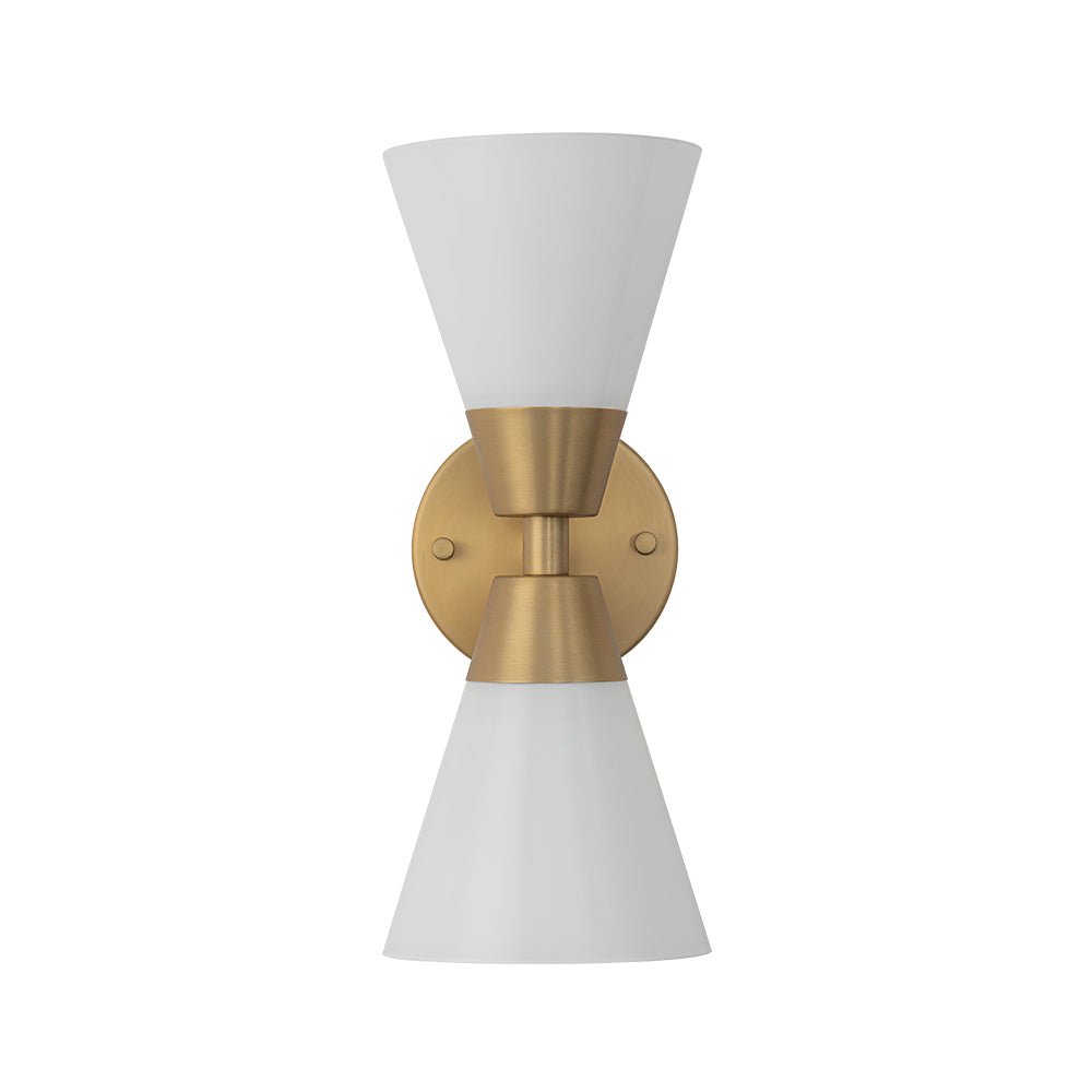 lightfixturesusa-mid-century-2-light-up-down-opal-glass-cone-wall-sconce-wall-sconce-black-370740