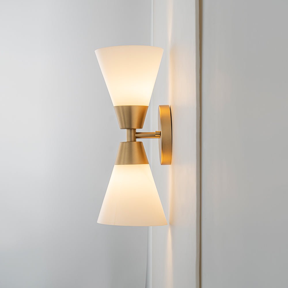 lightfixturesusa-mid-century-2-light-up-down-opal-glass-cone-wall-sconce-wall-sconce-black-863702