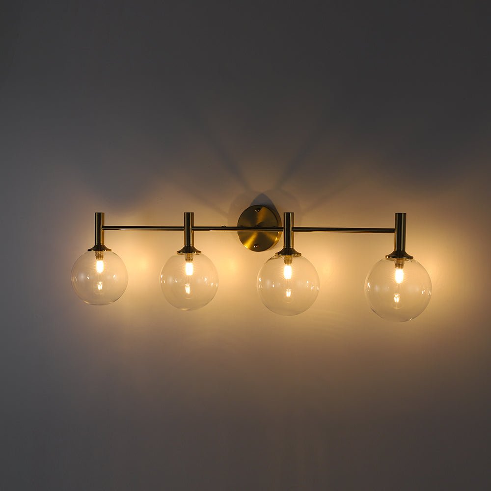 lightfixturesusa-mid-century-brass-4-light-glass-globe-vanity-sconce-wall-sconce-clear-glass-752651