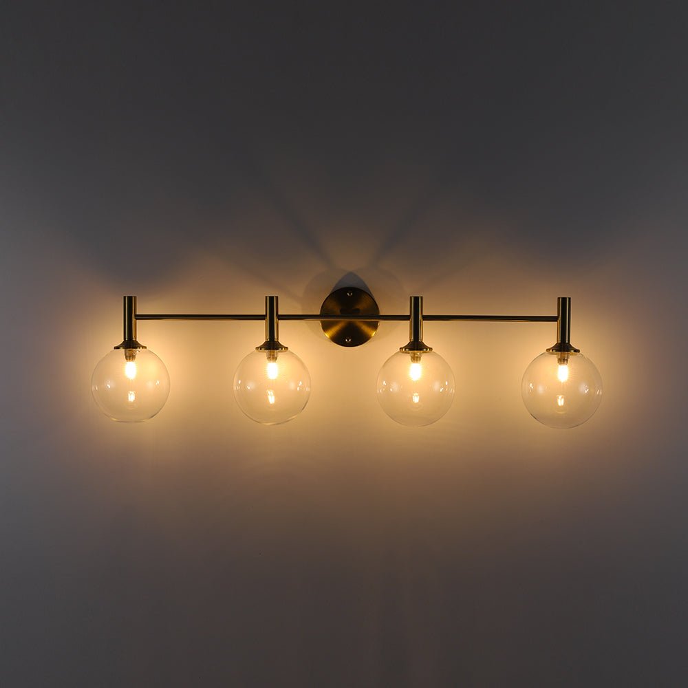 lightfixturesusa-mid-century-brass-4-light-glass-globe-vanity-sconce-wall-sconce-clear-glass-907916