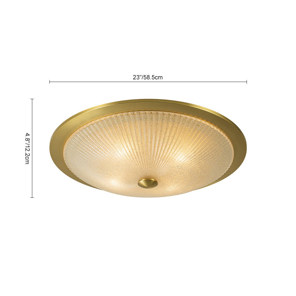 lightfixturesusa-mid-century-brass-ribbed-textured-glass-flush-mount-ceiling-light-gold-148941