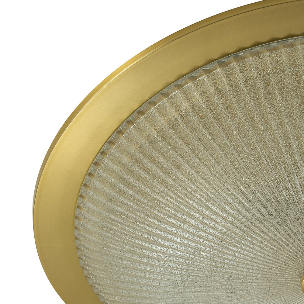 lightfixturesusa-mid-century-brass-ribbed-textured-glass-flush-mount-ceiling-light-gold-375256
