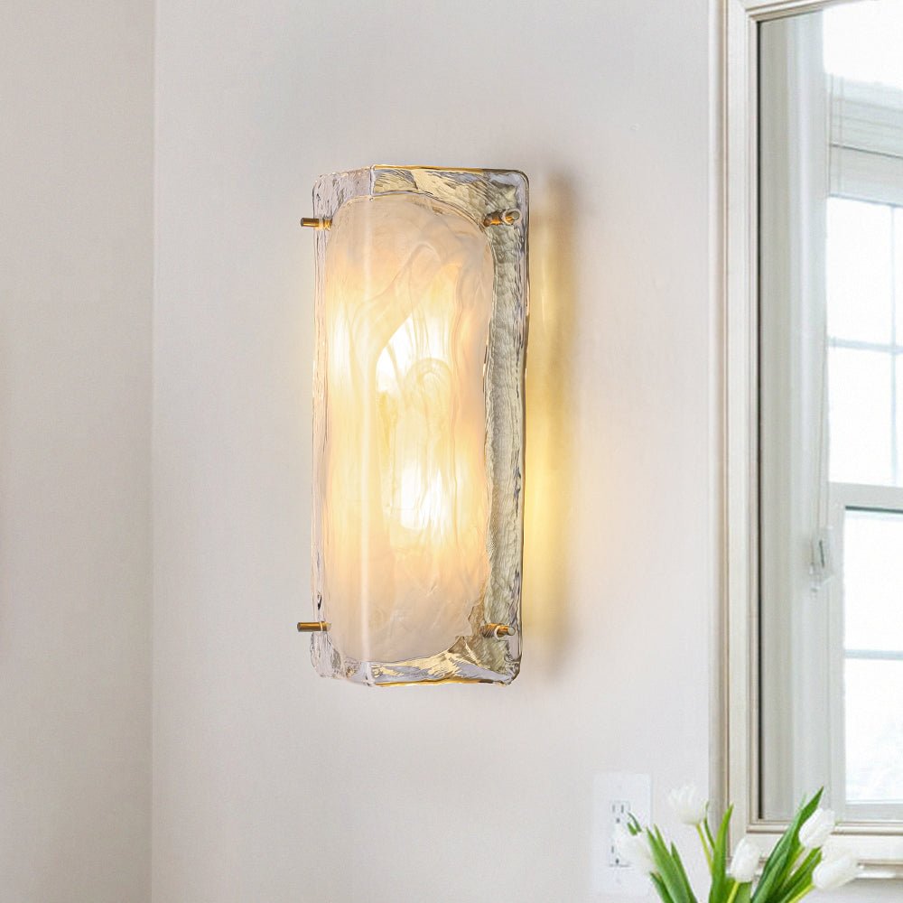 lightfixturesusa-mid-century-brass-white-glazed-glass-linear-wall-sconce-wall-sconce-1-pack-4495559 LightFixturesUSA - Mid - Century Brass White Glazed Glass Linear Wall Sconce - Wall Sconce - 1 Pack -