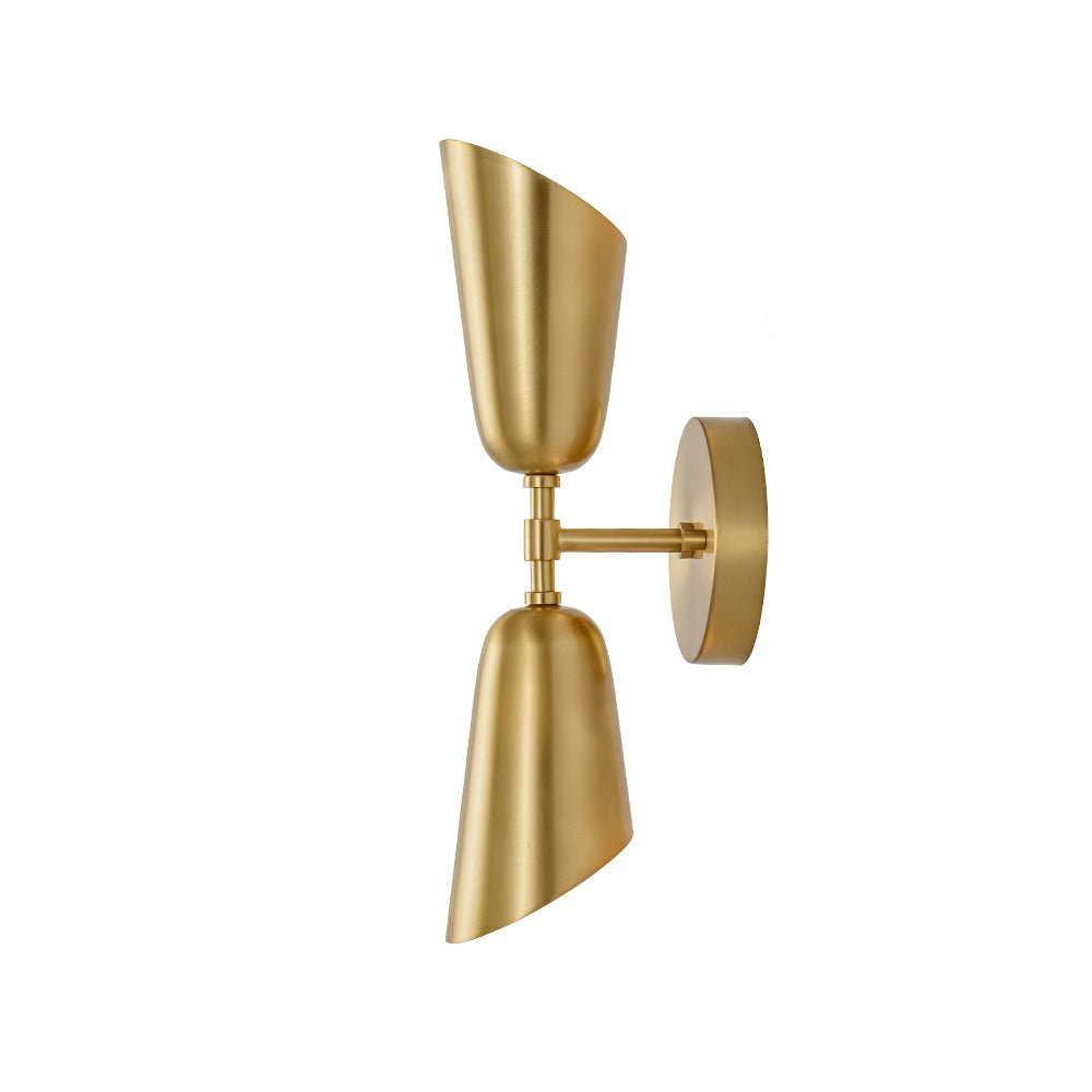 lightfixturesusa-mid-century-brushed-brass-2-light-up-down-dual-cone-wall-lamp-wall-sconce-1-pack-177823