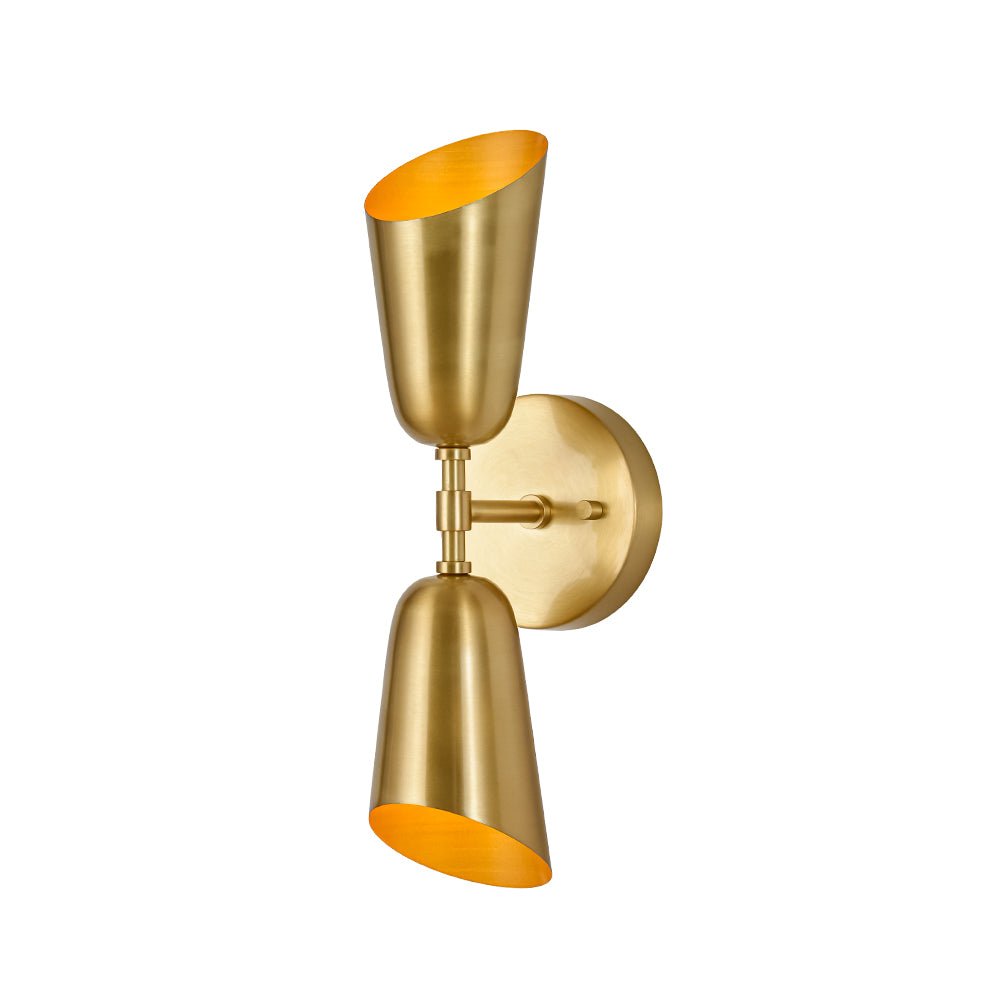 lightfixturesusa-mid-century-brushed-brass-2-light-up-down-dual-cone-wall-lamp-wall-sconce-1-pack-244469
