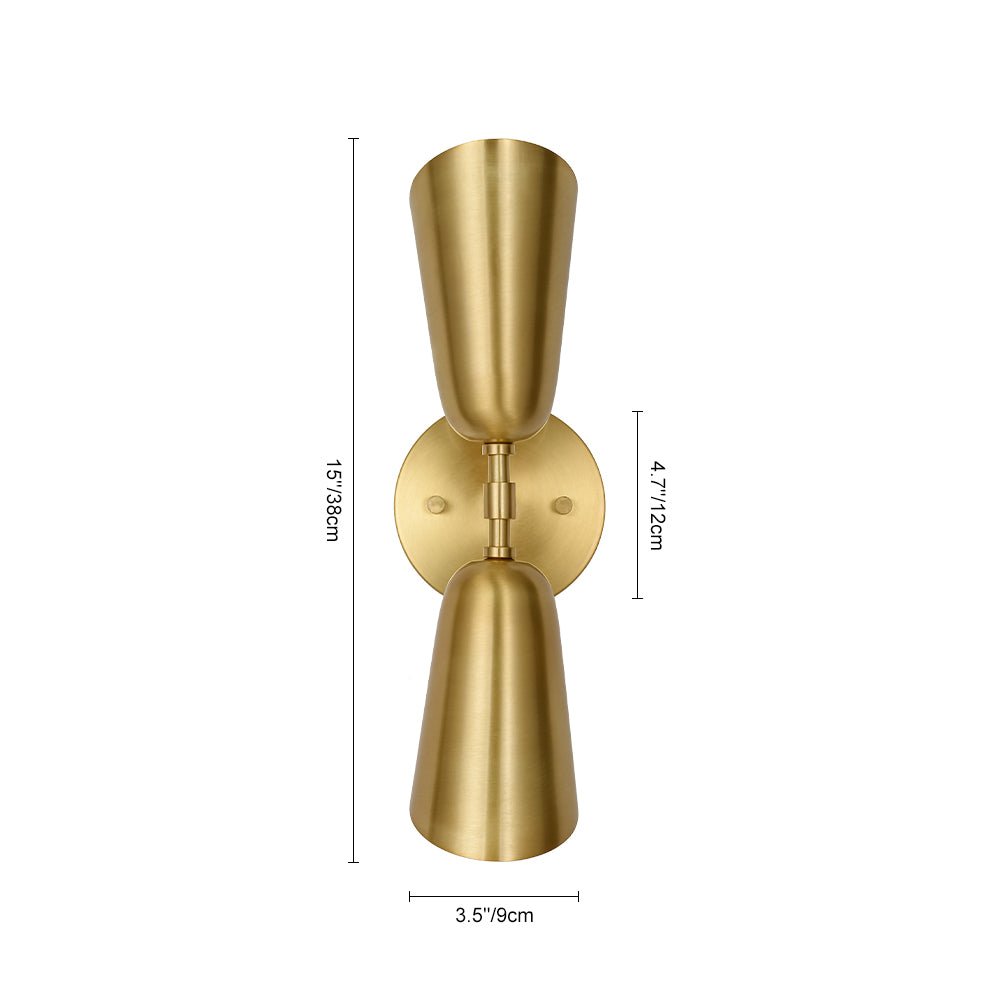 lightfixturesusa-mid-century-brushed-brass-2-light-up-down-dual-cone-wall-lamp-wall-sconce-1-pack-988055