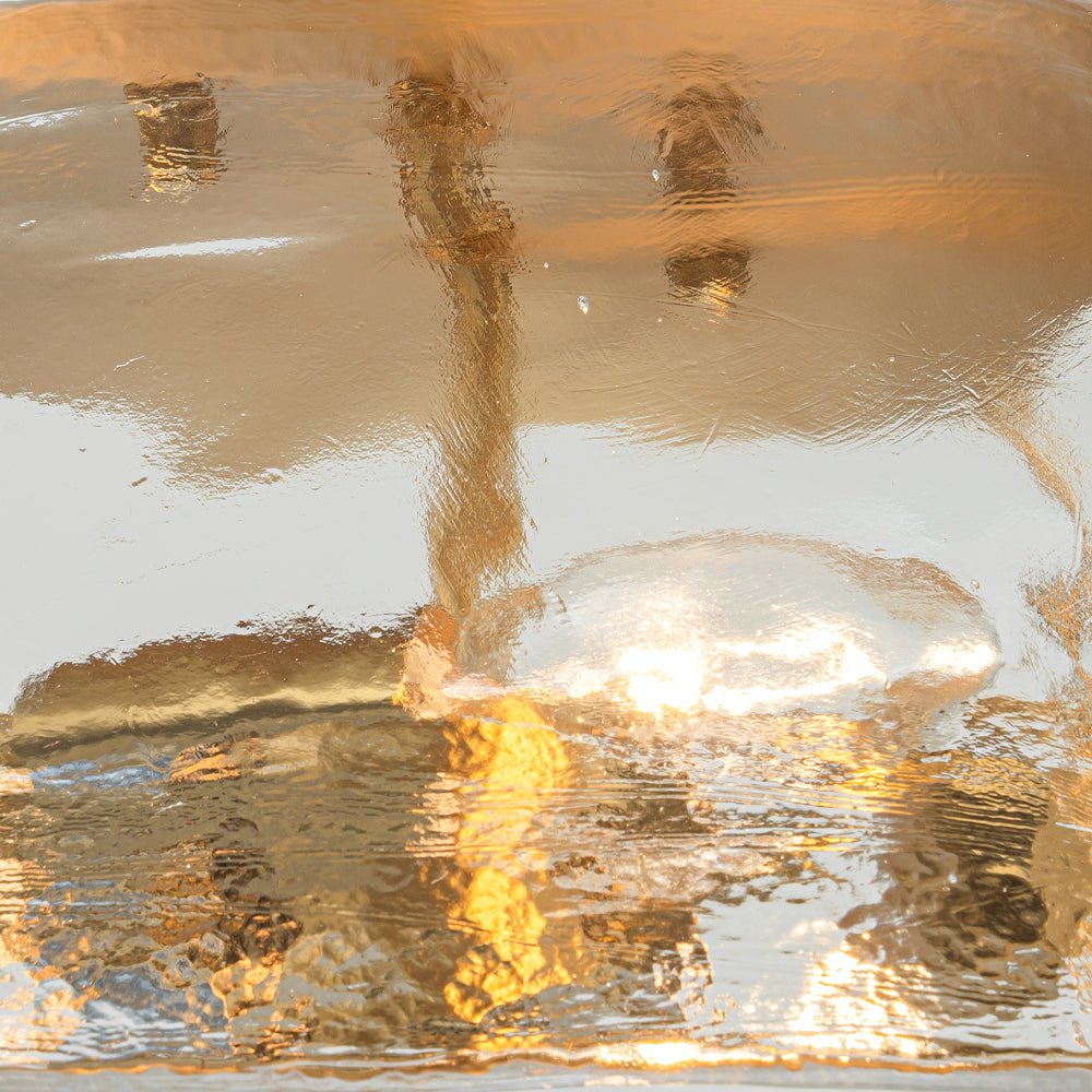 lightfixturesusa-mid-century-clear-textured-glass-drum-flush-mount-light-ceiling-light-brass-121807