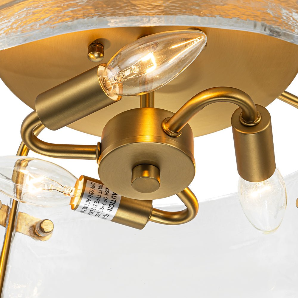 lightfixturesusa-mid-century-clear-textured-glass-drum-flush-mount-light-ceiling-light-brass-180136