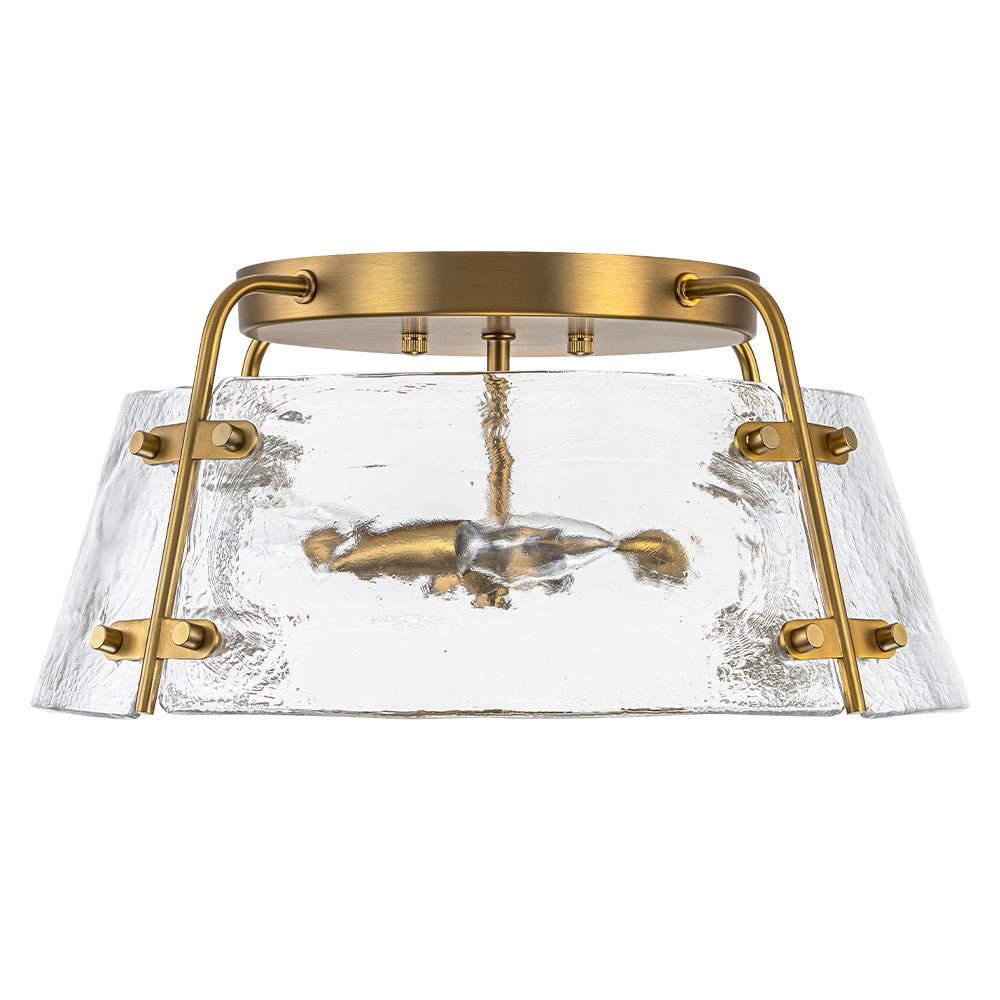 lightfixturesusa-mid-century-clear-textured-glass-drum-flush-mount-light-ceiling-light-brass-549958