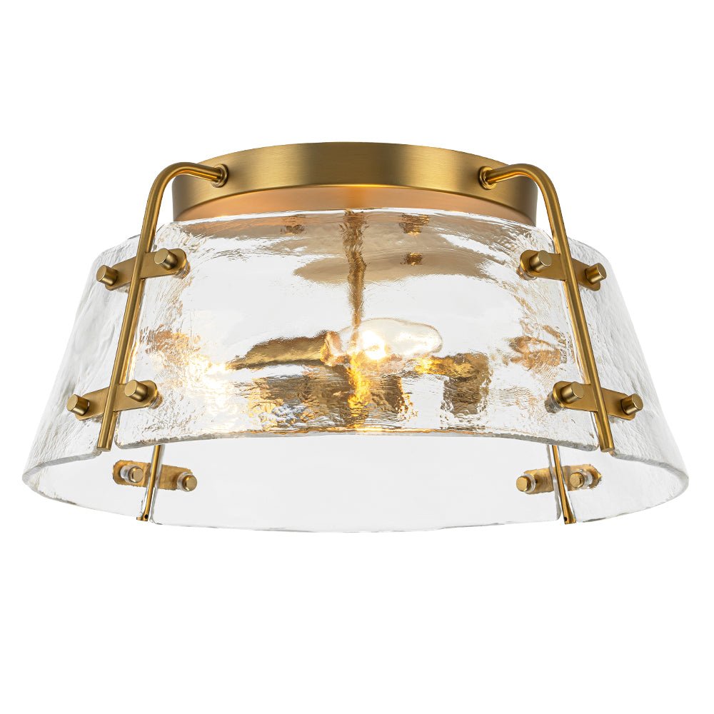 lightfixturesusa-mid-century-clear-textured-glass-drum-flush-mount-light-ceiling-light-brass-558455
