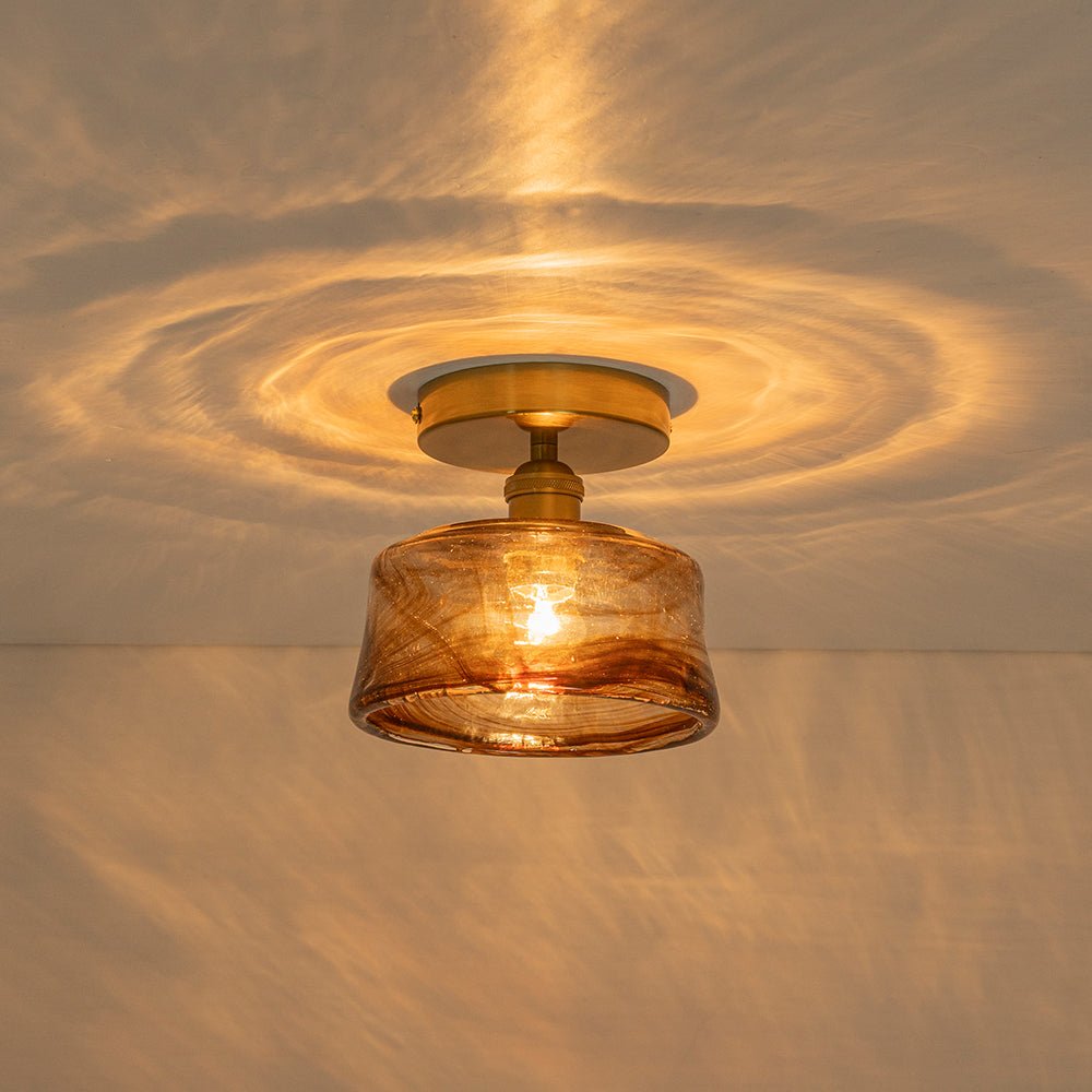 lightfixturesusa-mini-1-light-amber-swirl-glass-shade-semi-flush-mount-ceiling-light-saucer-2-packs-5374328
