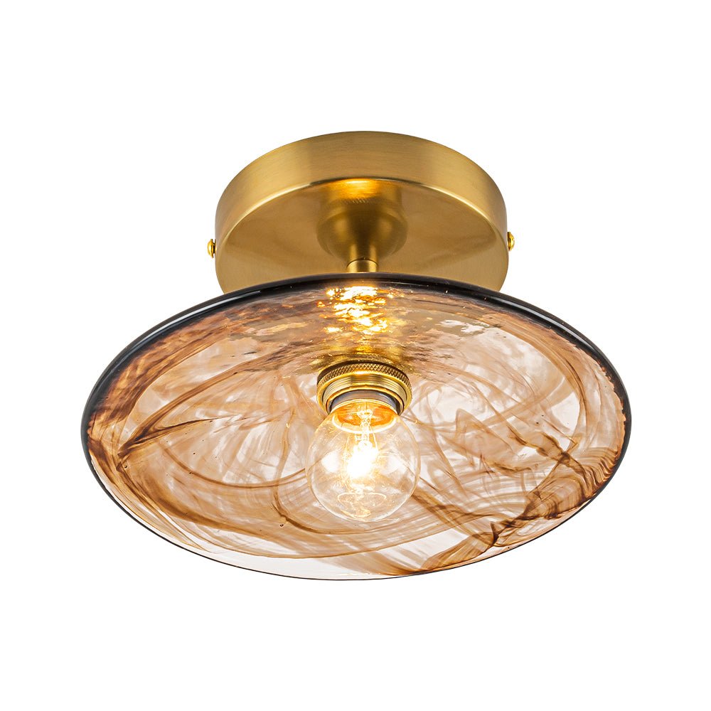 lightfixturesusa-mini-1-light-amber-swirl-glass-shade-semi-flush-mount-ceiling-light-saucer-2-packs-9388336