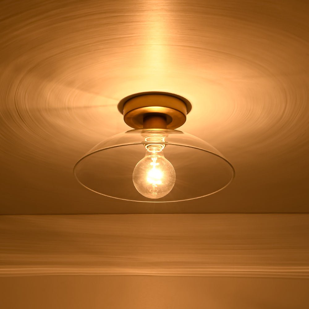 lightfixturesusa-minimalist-1-light-clear-glass-saucer-semi-flush-mount-ceiling-light-brass-6356915