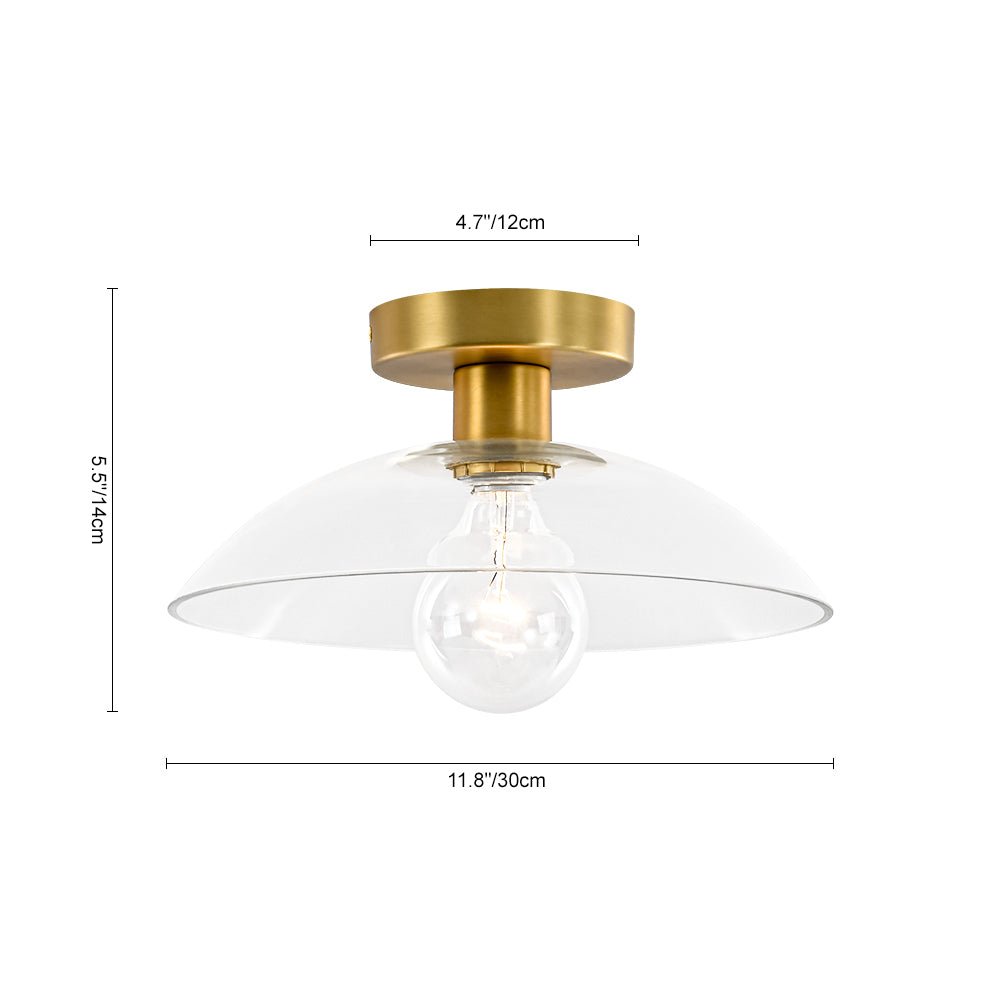 lightfixturesusa-minimalist-1-light-clear-glass-saucer-semi-flush-mount-ceiling-light-brass-6535279