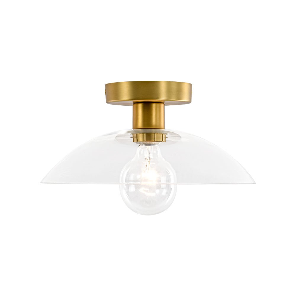 lightfixturesusa-minimalist-1-light-clear-glass-saucer-semi-flush-mount-ceiling-light-brass-7090453