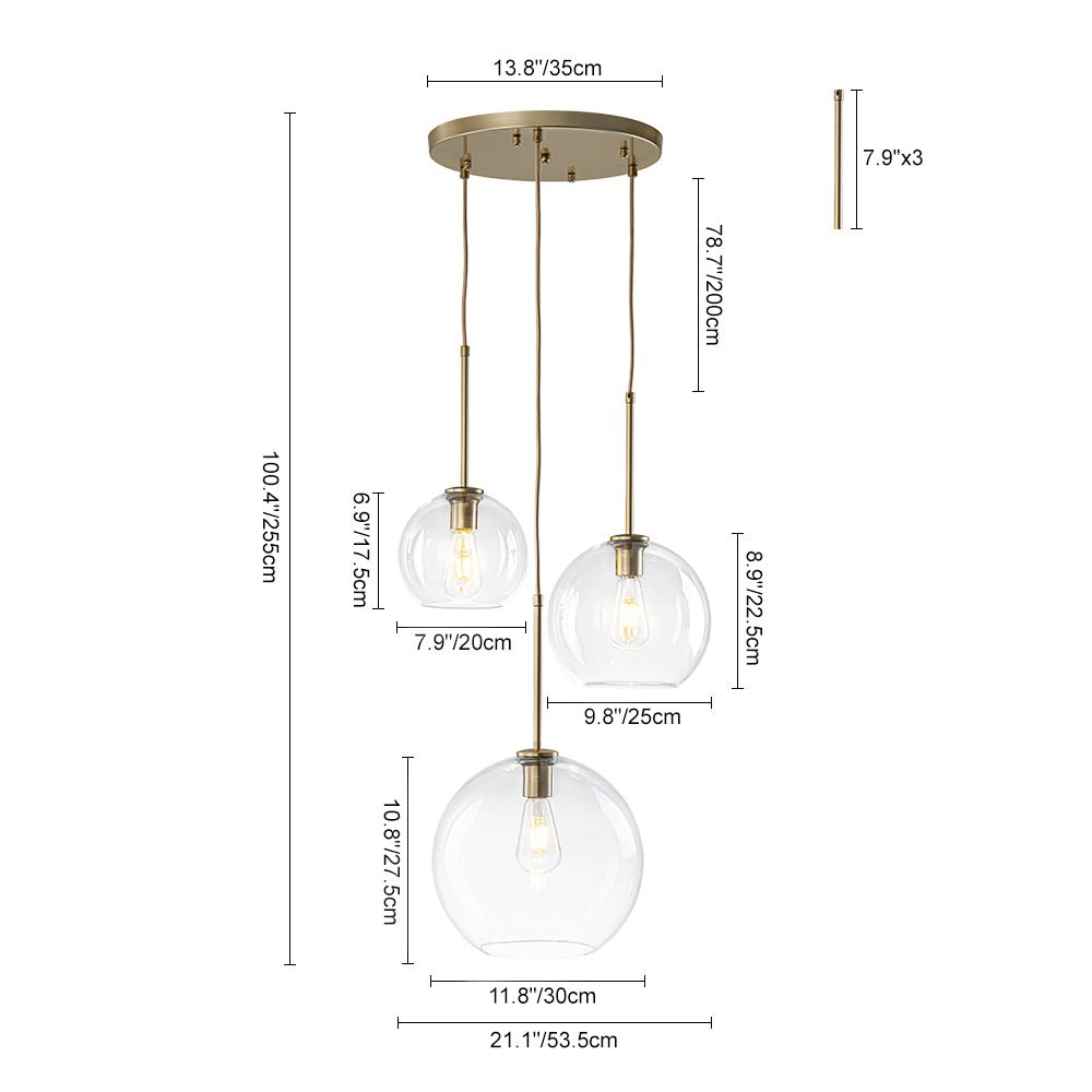 lightfixturesusa-minimalist-cluster-clear-glass-globe-3-light-pendant-chandelier-brass-3506383