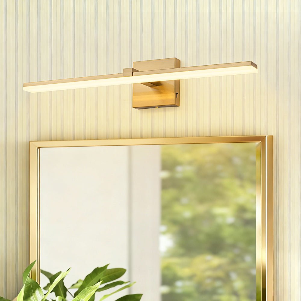 lightfixturesusa-minimalist-dimmable-led-linear-vanity-sconce-picture-light-wall-sconce-brass-8982574 LightFixturesUSA - Minimalist Dimmable LED Linear Vanity Sconce Picture Light - Wall Sconce - Brass -