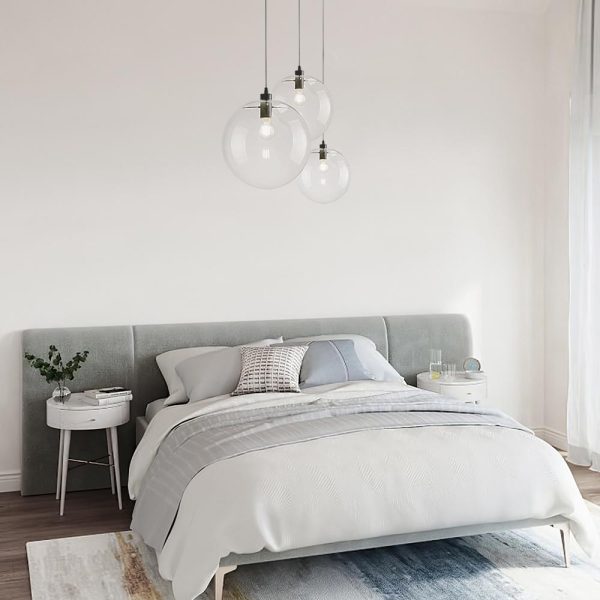 LightFixturesUSA-Minimalist Glass Globe Pendant Light-Pendant Light-8 in.-