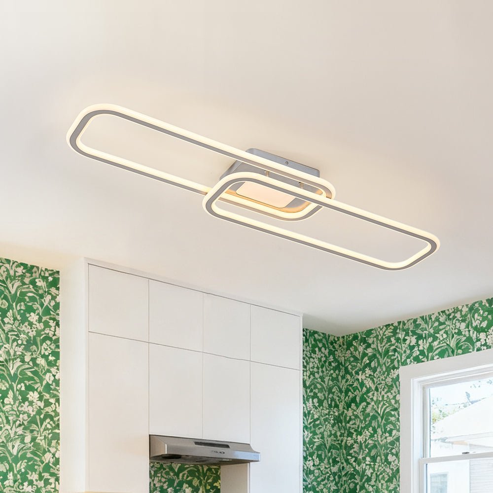 lightfixturesusa-minimalist-linear-rectangular-ring-dimmable-led-ceiling-light-ceiling-light-nickel-6015990 LightFixturesUSA - Minimalist Linear Rectangular Ring Dimmable LED Ceiling Light - Ceiling Light - Nickel -