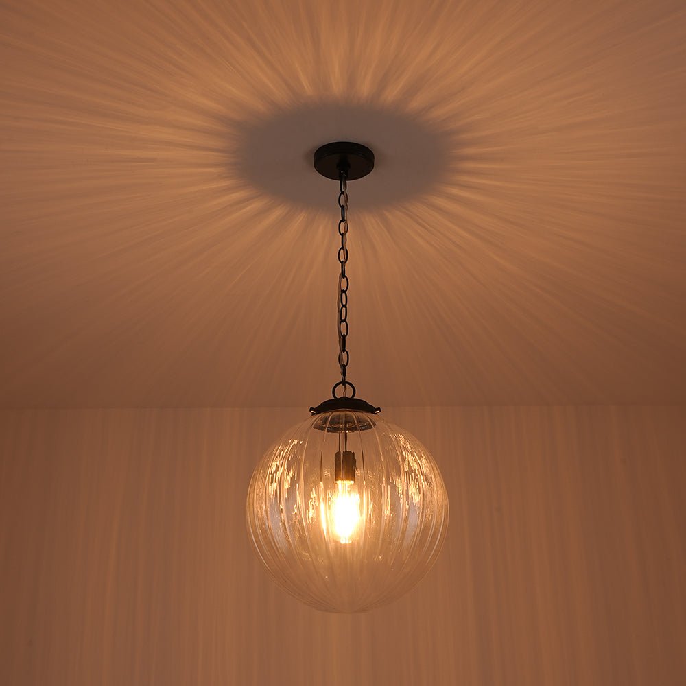lightfixturesusa-modern-1-light-clear-ribbed-glass-globe-pendant-pendant-light-black-3640130