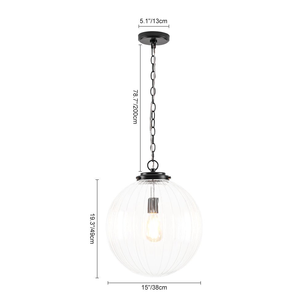 lightfixturesusa-modern-1-light-clear-ribbed-glass-globe-pendant-pendant-light-black-4763054