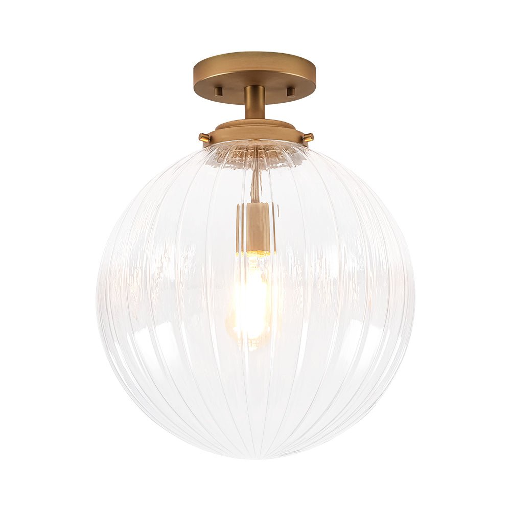 lightfixturesusa-modern-1-light-clear-ribbed-glass-globe-semi-flush-mount-ceiling-light-brass-4905857