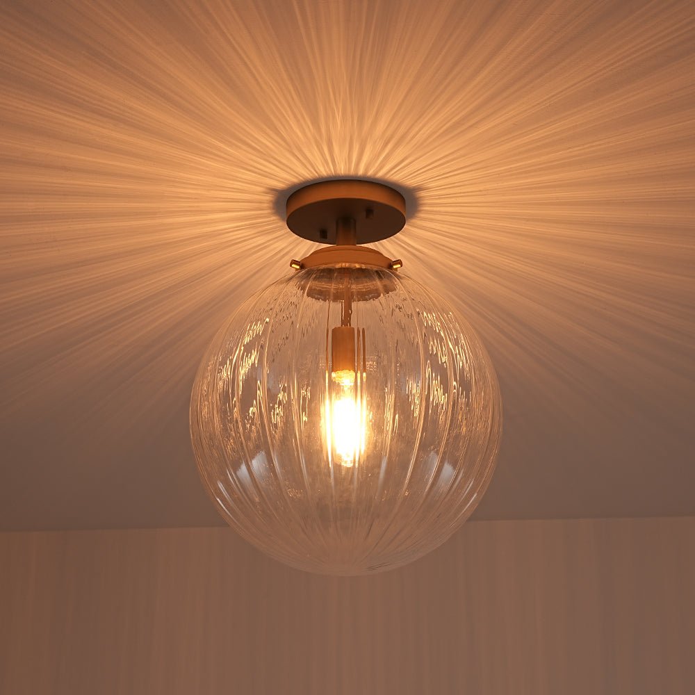 lightfixturesusa-modern-1-light-clear-ribbed-glass-globe-semi-flush-mount-ceiling-light-brass-5628082