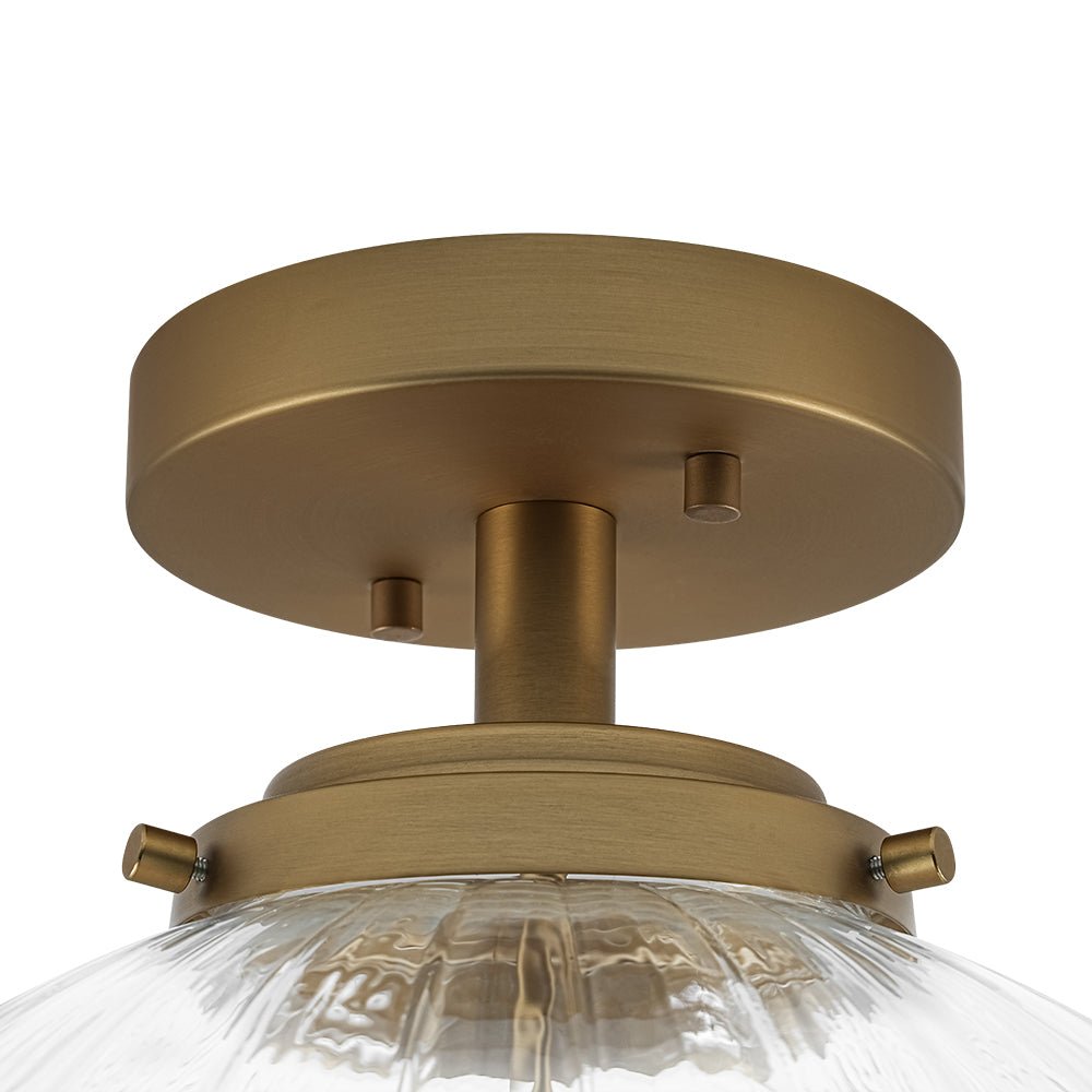 lightfixturesusa-modern-1-light-clear-ribbed-glass-globe-semi-flush-mount-ceiling-light-brass-7860353