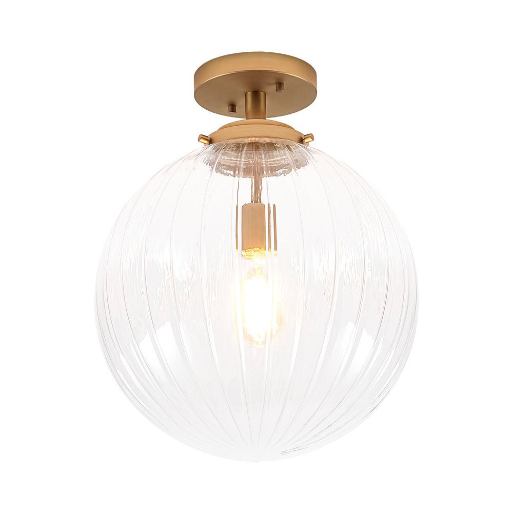 lightfixturesusa-modern-1-light-clear-ribbed-glass-globe-semi-flush-mount-ceiling-light-brass-9224553