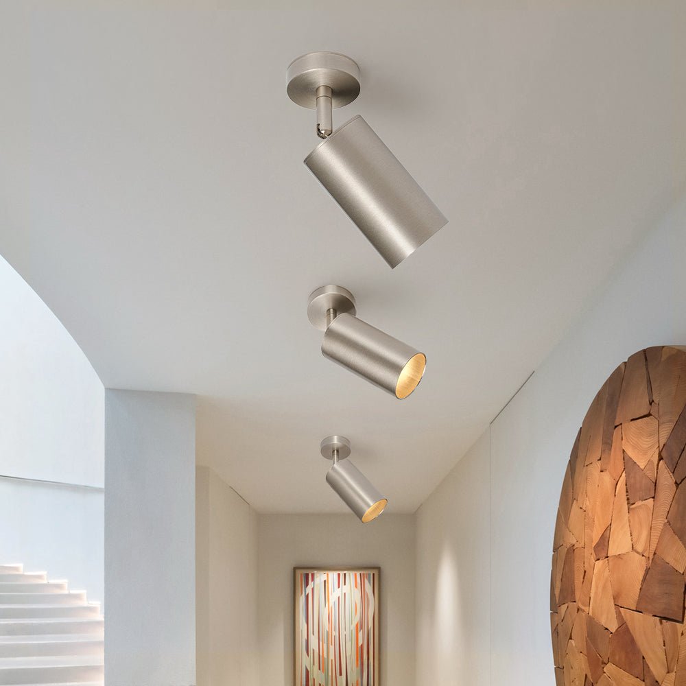 lightfixturesusa-modern-1-light-gu10-adjustable-ceiling-spot-light-track-light-ceiling-light-nickel-1-pack-291695 LightFixturesUSA - Modern 1 - Light GU10 Adjustable Ceiling Spot Light Track Light - Ceiling Light - Nickel - 1 Pack -