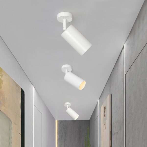 LightFixturesUSA - Modern 1 - Light GU10 Adjustable Ceiling Spot Light Track Light - Ceiling Light - White - 1 Pack -