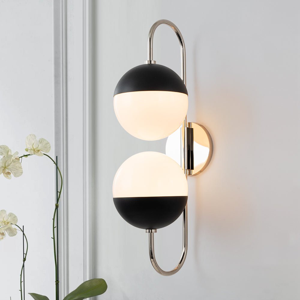lightfixturesusa-modern-2-light-double-goose-arm-globe-wall-sconce-wall-sconce-nickel-109288 LightFixturesUSA-Modern 2-Light Double Goose Arm Globe Wall Sconce-Wall Sconce-Nickel-